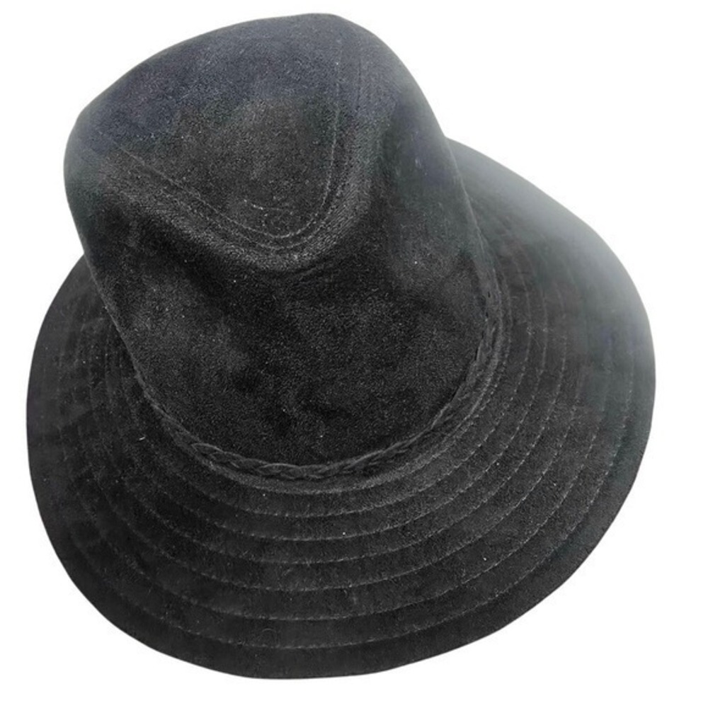 Melrose and Market Black Suede Fedora Hat One Size